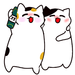 Two cats's Tiki Taka