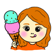 A girl who likes ice cream