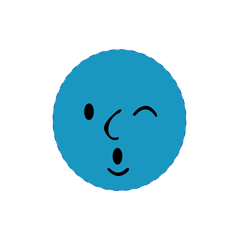 Dotted circle Big Blue Emoji Dailys