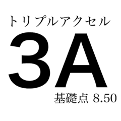 フィギュアスケート用語 基礎点付き Line スタンプ Line Store フィギュアスケート用語 基礎点付き Line スタンプ Line Store