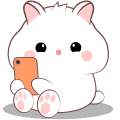 White hamster : Pop-up stickers