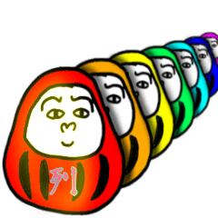 Daruma doll Sticker