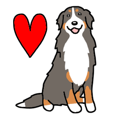 Dog stamp Bernese Mountain Dog