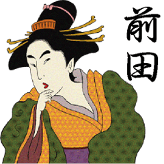 Ukiyoe Sticker (Maeda)