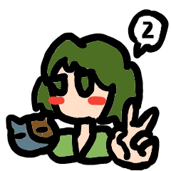 Stickers of a girl Monaca 2