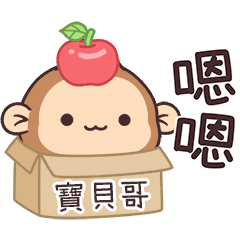 潑潑猴姓名貼_寶貝哥專用