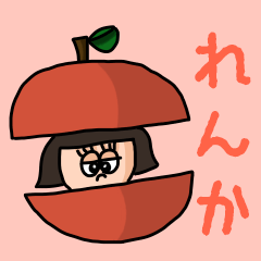 ["Cute name sticker for "Renka""]