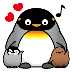 Royal Penguin King with Fat Baby One