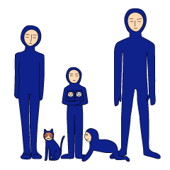 Hiragana character family 2