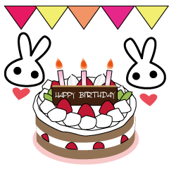 Happy birthday from Lucky Rabbit