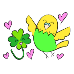 Happy Clover and Budgerigar