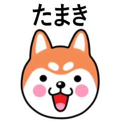 Tamaki name sticker(Shiba Inu)