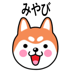 Miyabi name sticker(Shiba Inu)