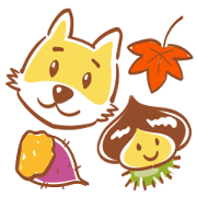 autumn animation of kuriko&shiiba