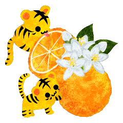 Sticker of Cute Cute Tigers 3