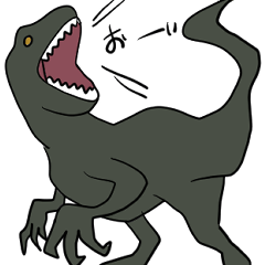 Dinosaur Greeting Sticker