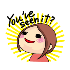 おばけと女の子のスタンプ 英語ver Line スタンプ Line Store