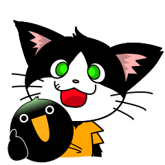 BBall & Hana the Cat Animation Sticker