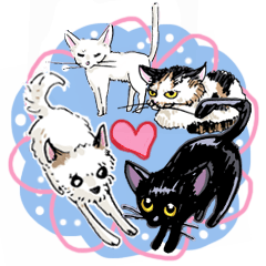 Our pets (cats and a dog)