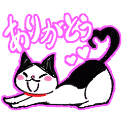 Sticker(A cat called Shiratama)