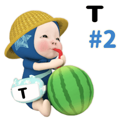 Blue Towel #2 [t_eu] Name Sticker