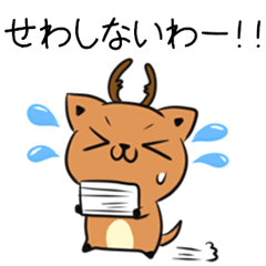 Deer & cat of Nara dialect2