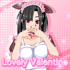 Lovely Valentine Maid popup English