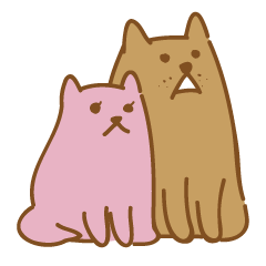 Couple dogs Sticker