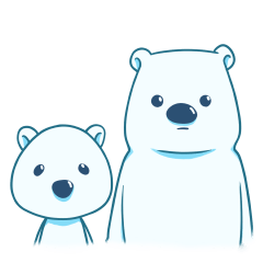 Polar bear in pairs