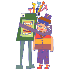 Robot and good friend 2
