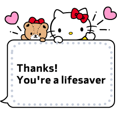 Hello Kitty Message Stickers