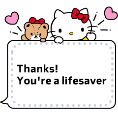 Hello Kitty Message Stickers Line Stickers Line Store