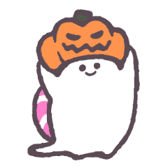 Ghost snail Halloween