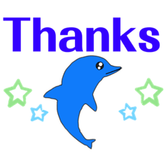 Dolphin English greetings  / bluecrif