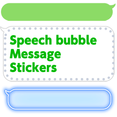 LINE Speech Balloon Message Stickers
