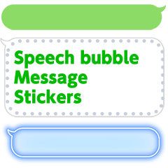 Stiker Pesan Balon Teks LINE