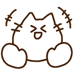 loose and simple cat (LINE sticker day)