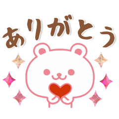 Cute Pink Bear everyday Sticker