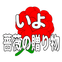 いよに送るハートのバラ