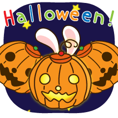 ハッピーハロウィン うさぎ Line スタンプ Line Store ハッピーハロウィン うさぎ Line スタンプ Line Store