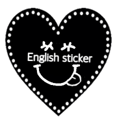 Dot motone English Sticker