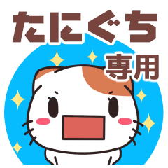 Name Sticker used by Taniguchi (Cat)