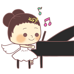 An angelic musician