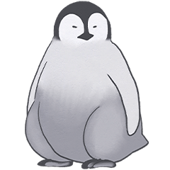 Fluffy Penguins-Yochipen-Sticker:Silent