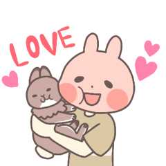 Rabbit and his owner