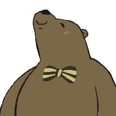 おなかのおおきいくまお