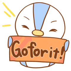 Goforit family's character "PONMARU"