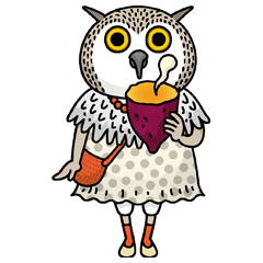 Sweet potato lover eared owl
