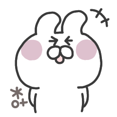 simple White Rabbit  sticker