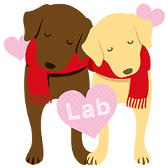 Labrador Retriever's Sticker_vol.02